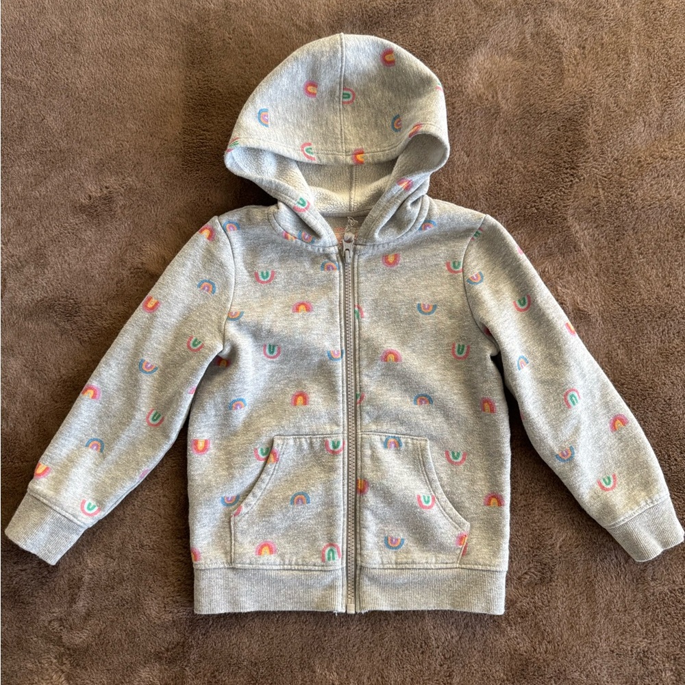Clearance Cat & Jack Rainbows 🌈 Fleece Jacket Size 4T